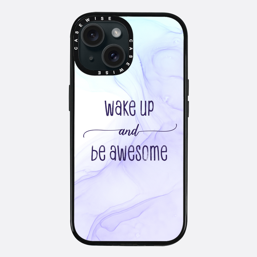 Wake up and be awesome | floating colors - Etui