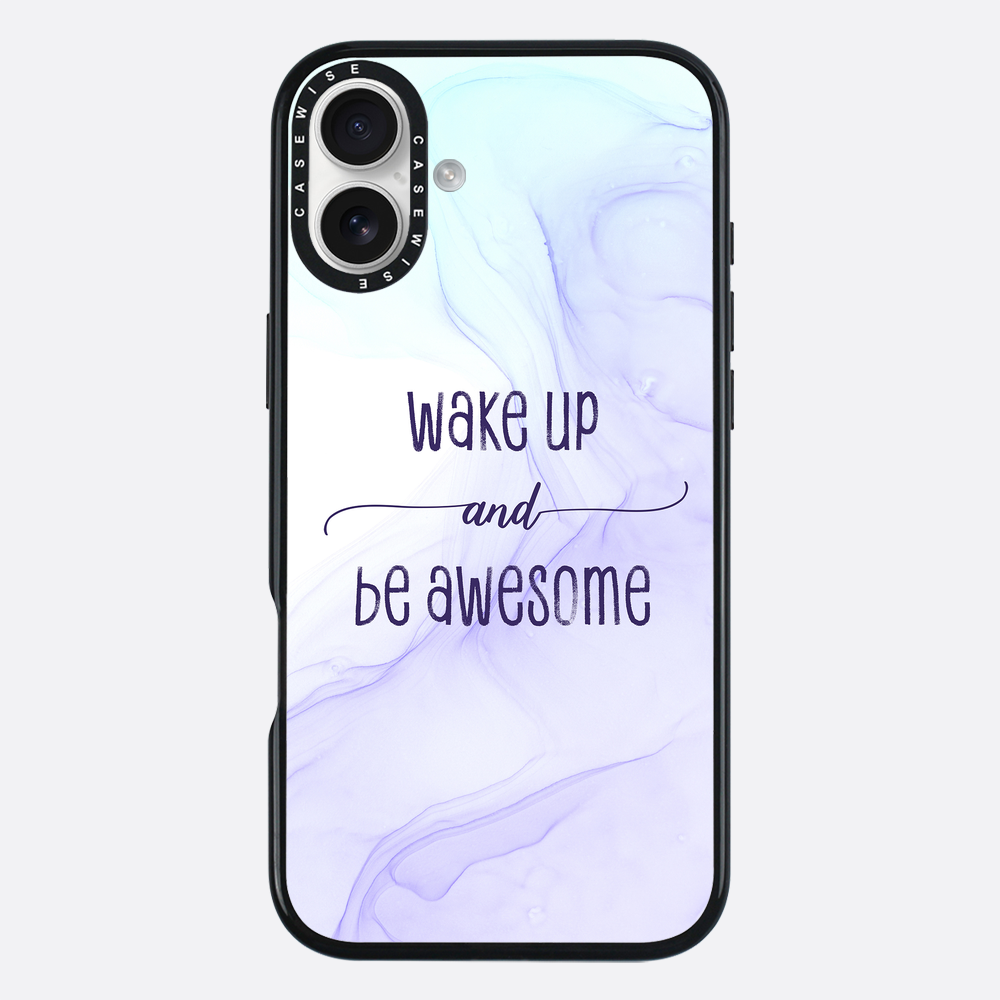 Wake up and be awesome | floating colors - Etui