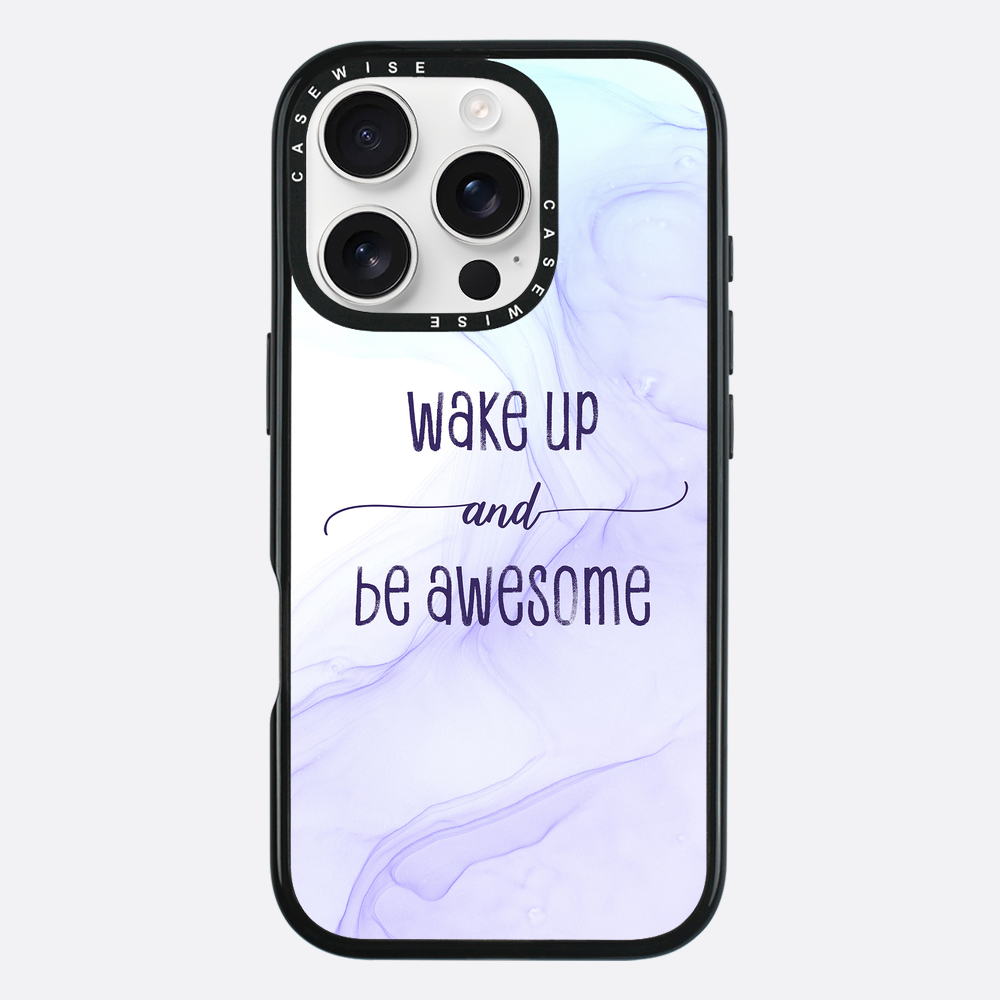 Wake up and be awesome | floating colors - Etui