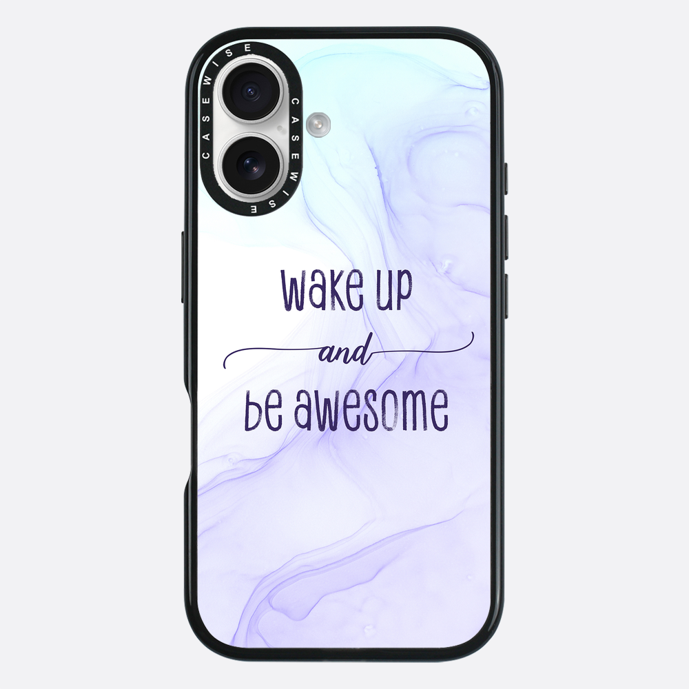 Wake up and be awesome | floating colors - Etui