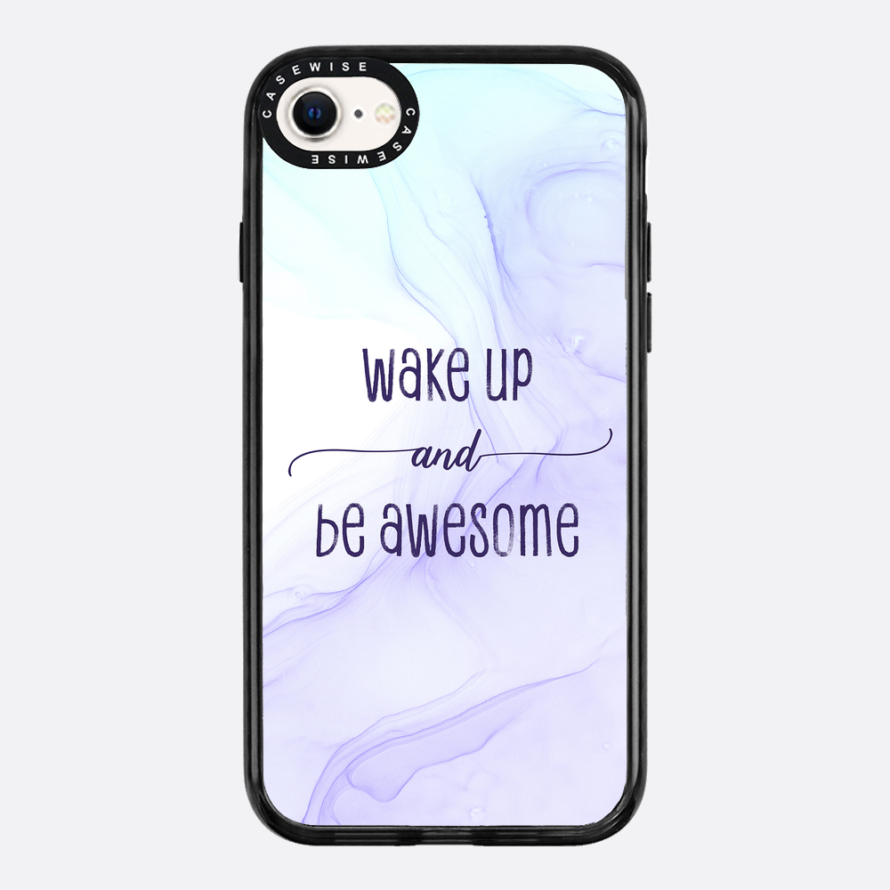 Wake up and be awesome | floating colors - Etui