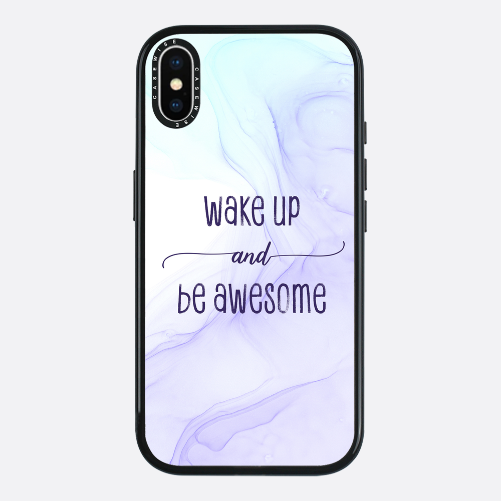 Wake up and be awesome | floating colors - Etui
