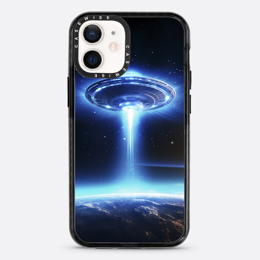 UFO Flying Saucer Space Ship in Orbit - Etui