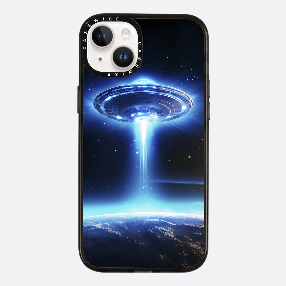 UFO Flying Saucer Space Ship in Orbit - Etui