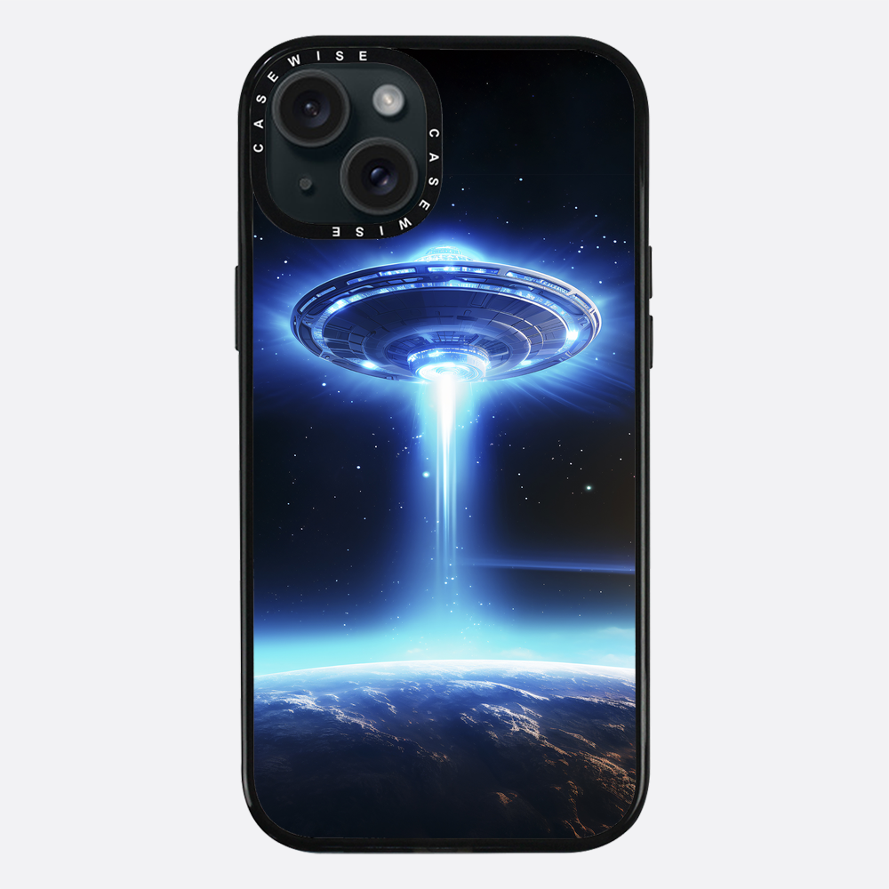 UFO Flying Saucer Space Ship in Orbit - Etui