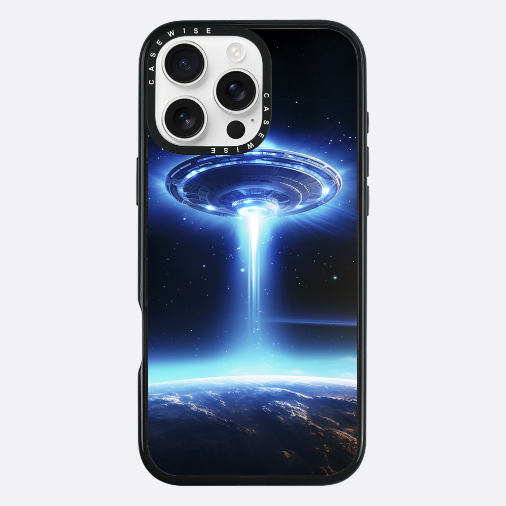 UFO Flying Saucer Space Ship in Orbit - Etui
