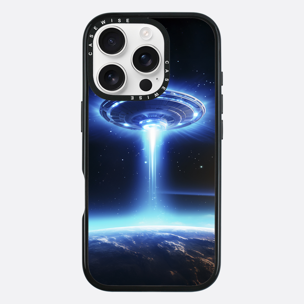 UFO Flying Saucer Space Ship in Orbit - Etui
