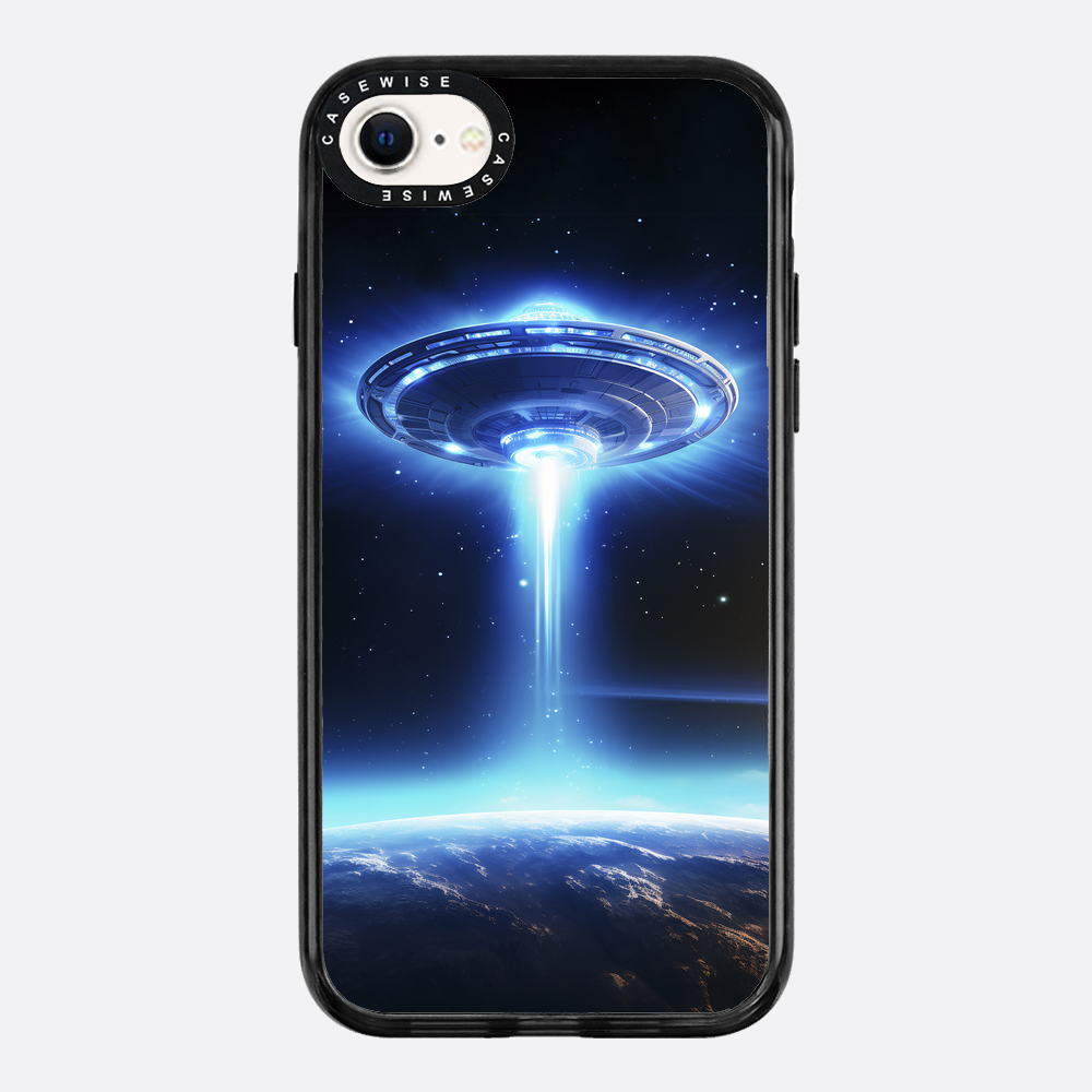 UFO Flying Saucer Space Ship in Orbit - Etui