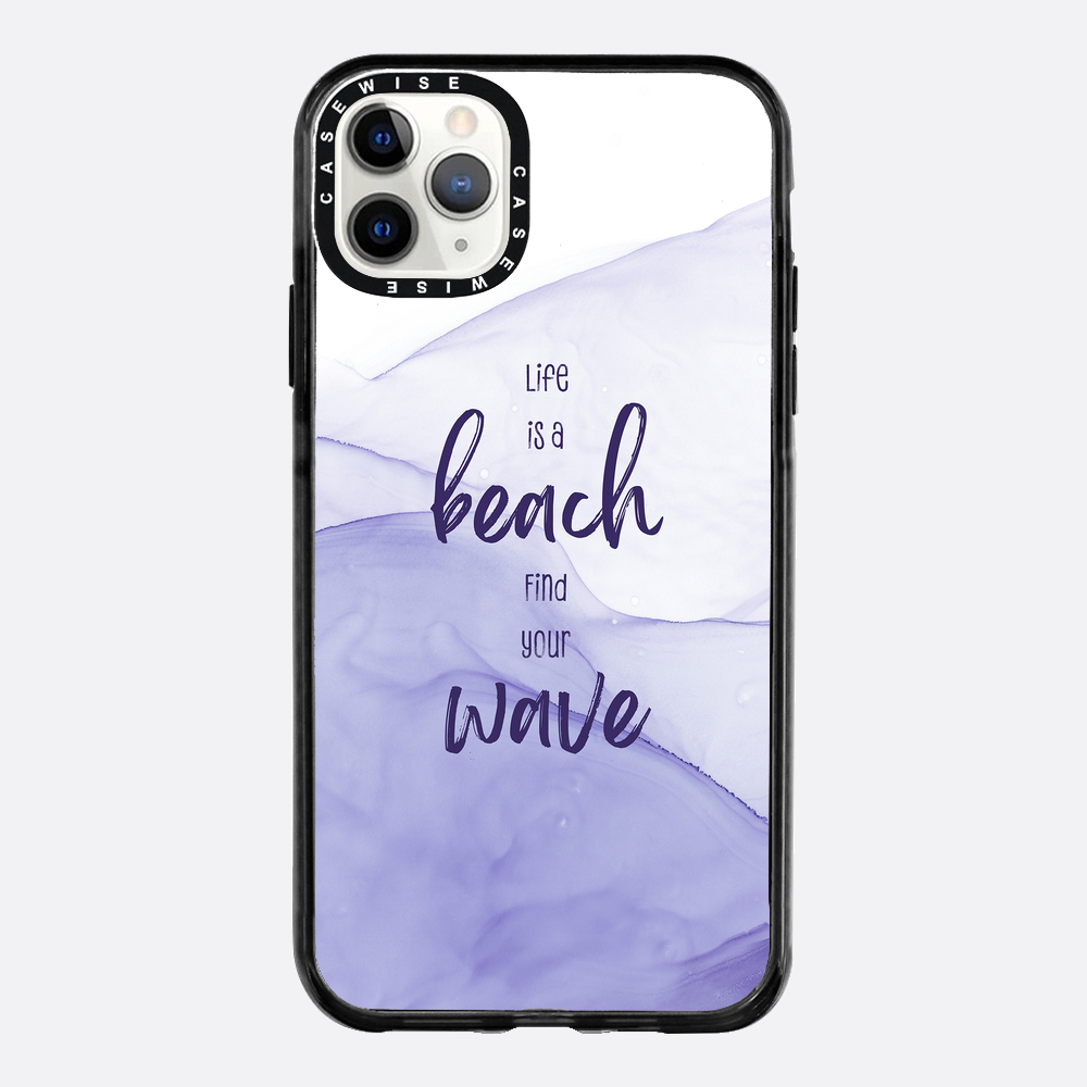 Life is a beach. Find your wave. | floating colors - Etui