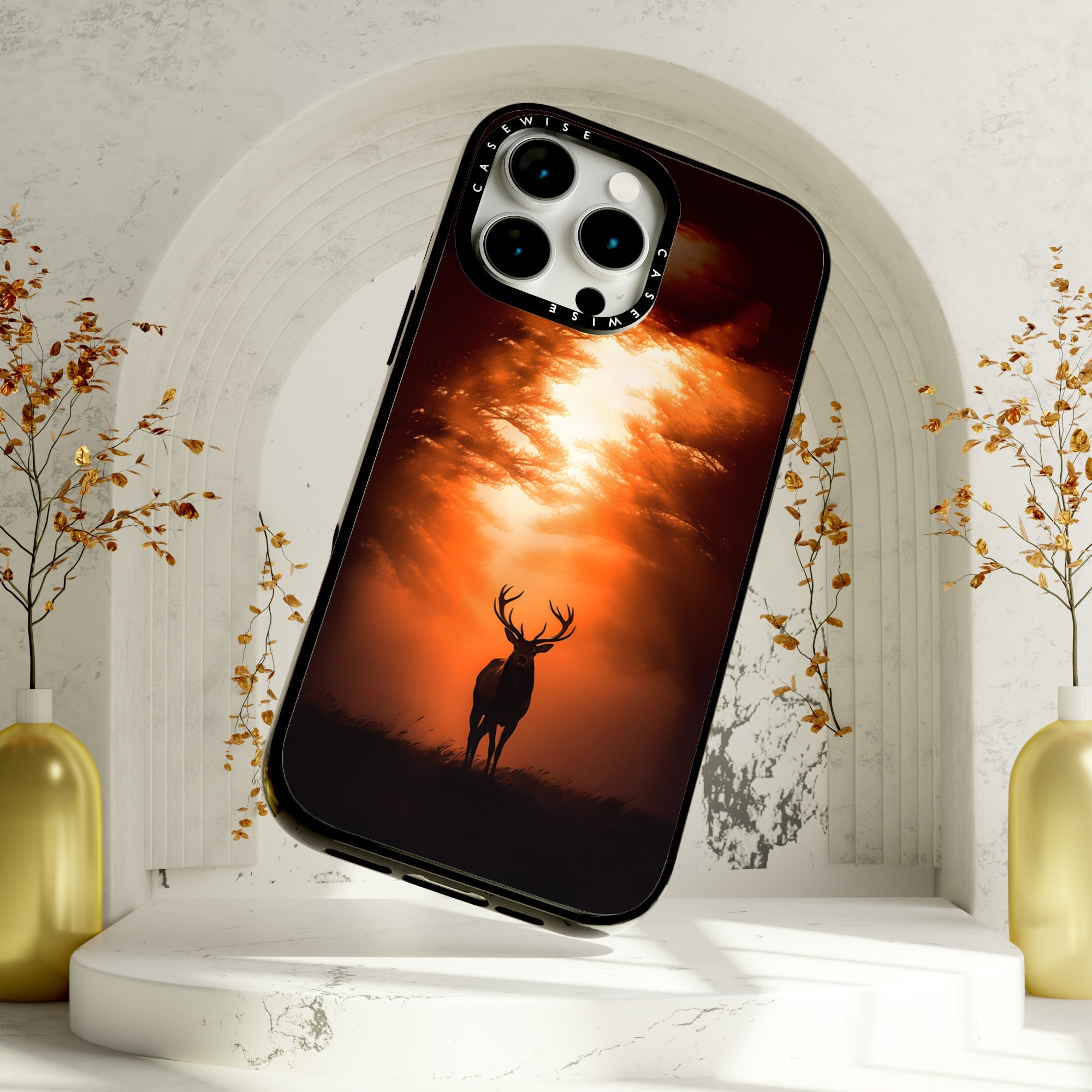 Dear Stag Dark Forest Orange - Etui