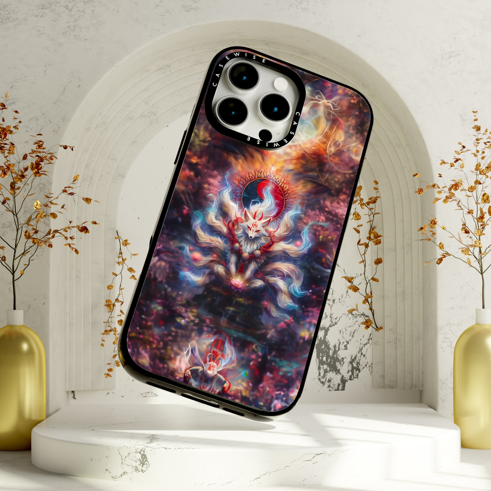 Shiny Kitsune Yin and Yang - Etui
