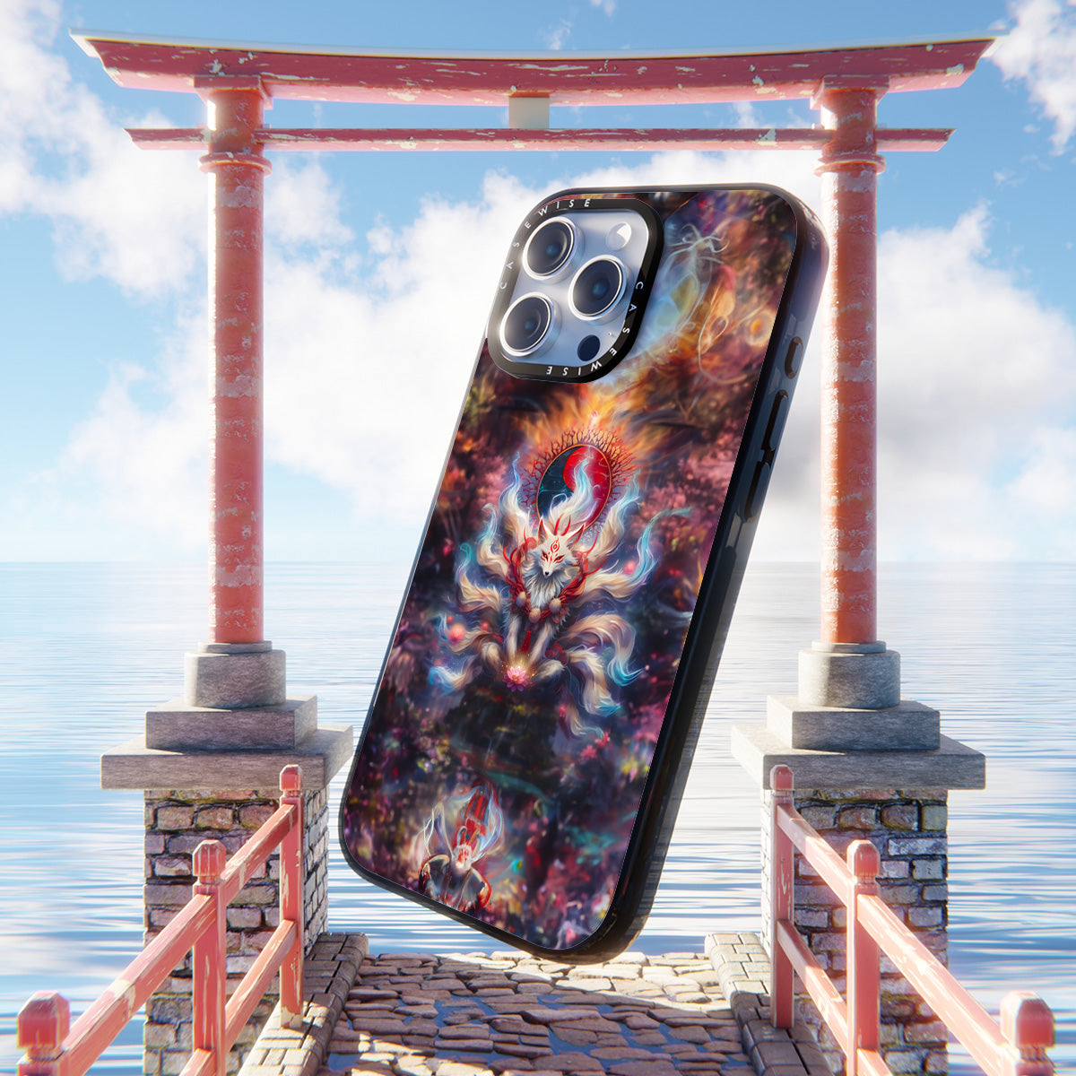 Shiny Kitsune Yin and Yang - Etui