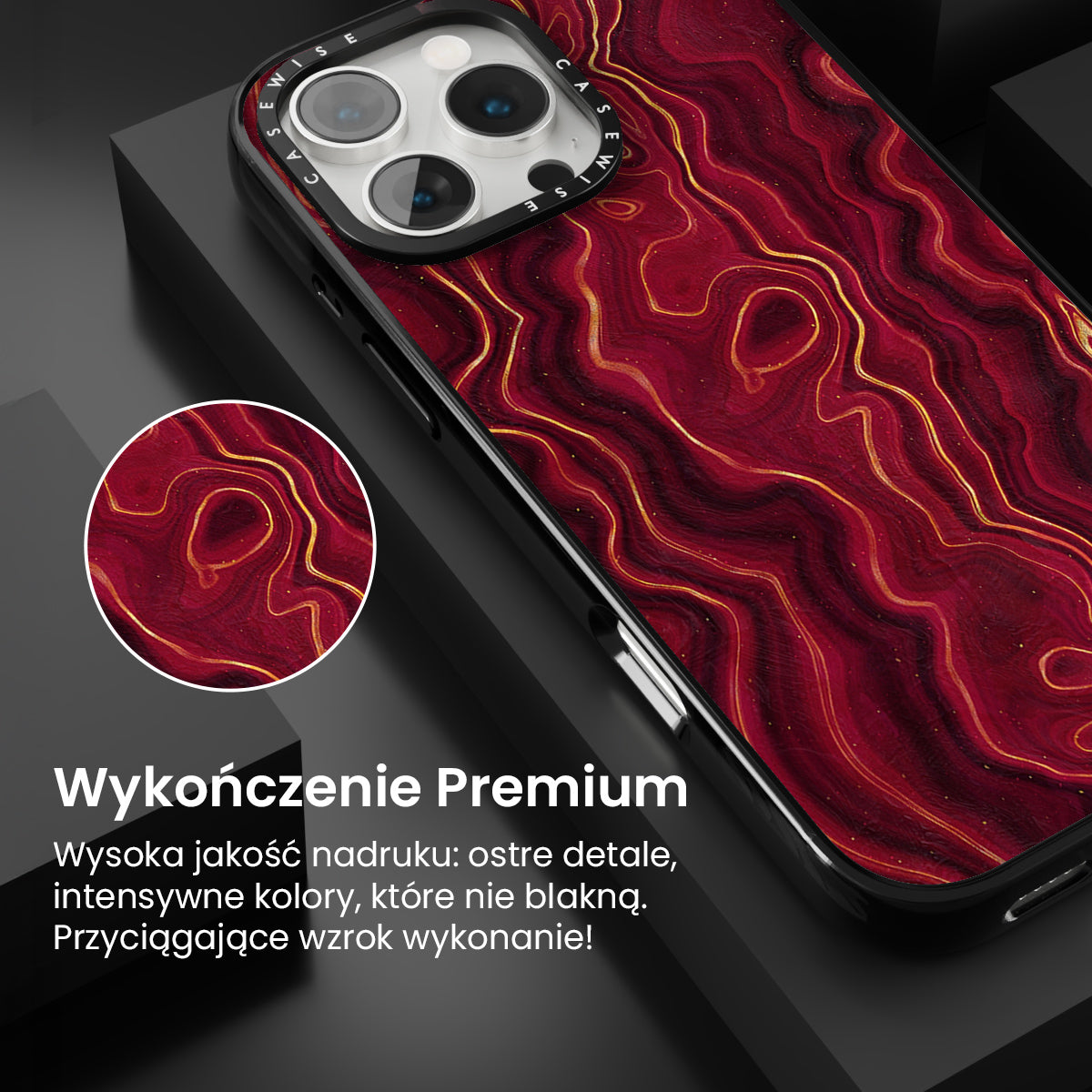 Red Agate Texture 01 - Etui