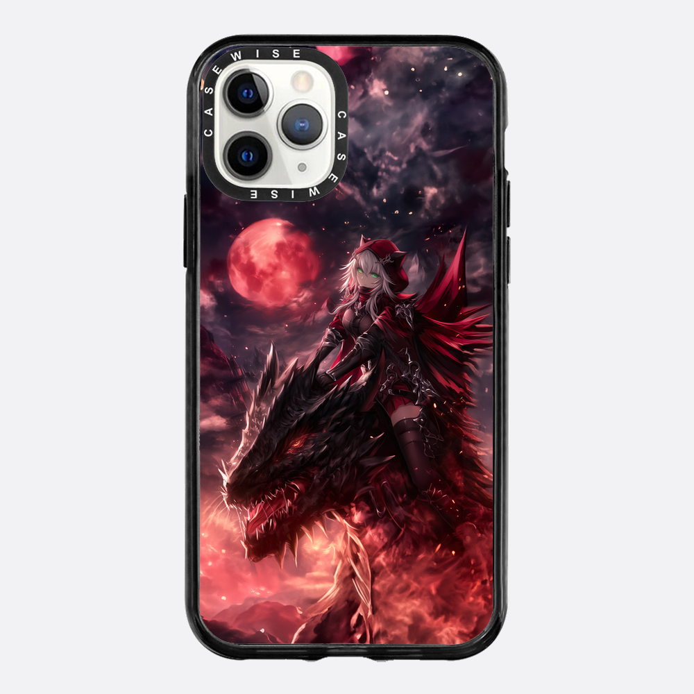 Dragonrider Red Anime Girl - Etui