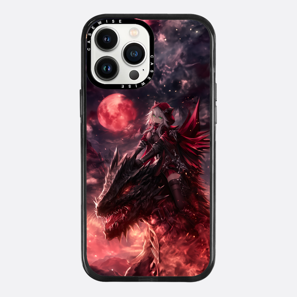 Dragonrider Red Anime Girl - Etui