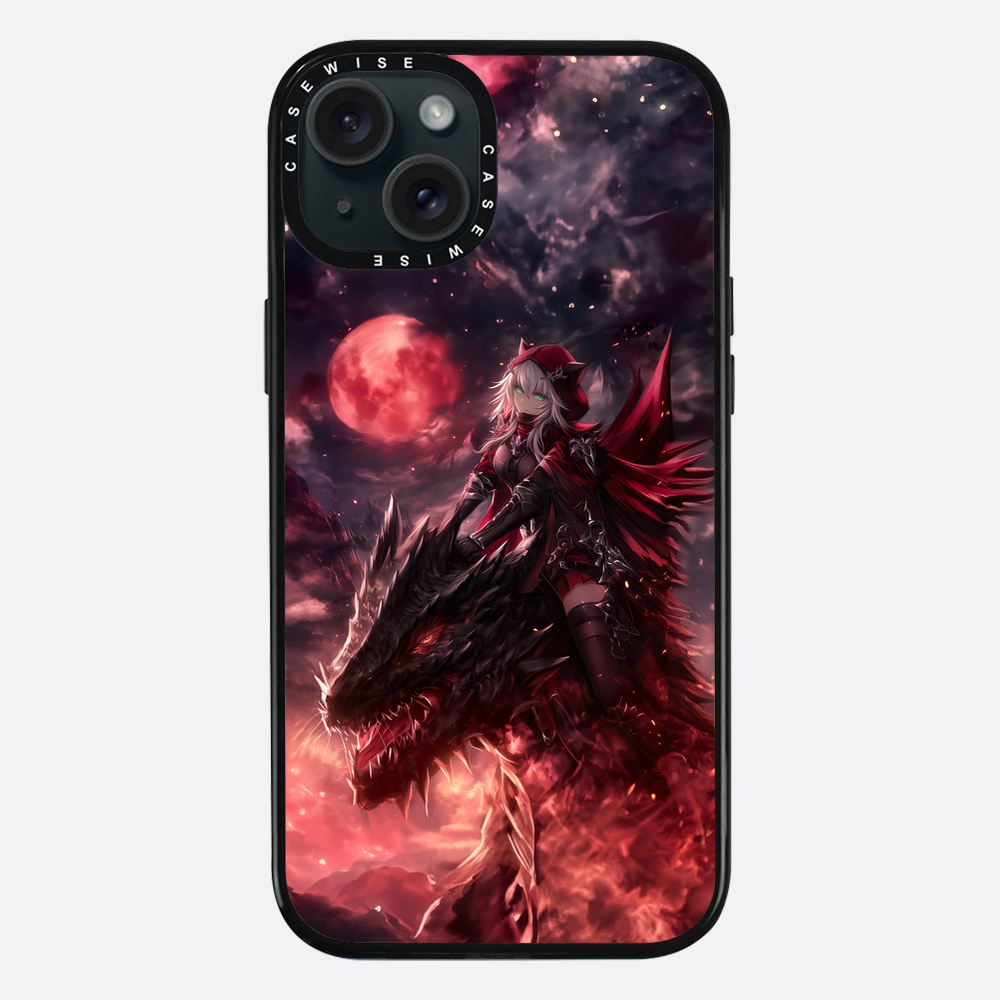 Dragonrider Red Anime Girl - Etui