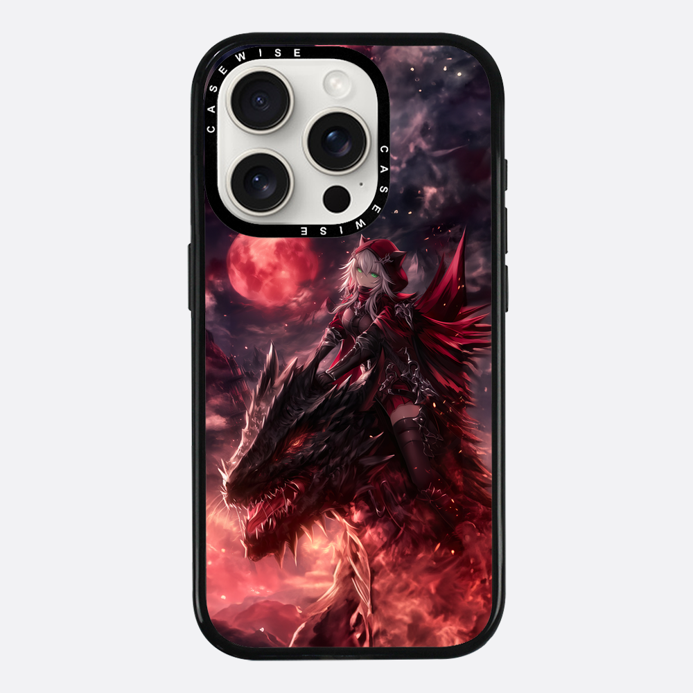 Dragonrider Red Anime Girl - Etui