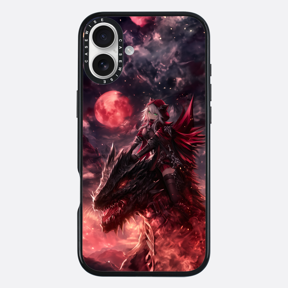 Dragonrider Red Anime Girl - Etui
