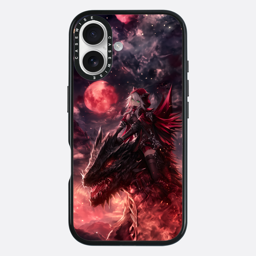 Dragonrider Red Anime Girl - Etui