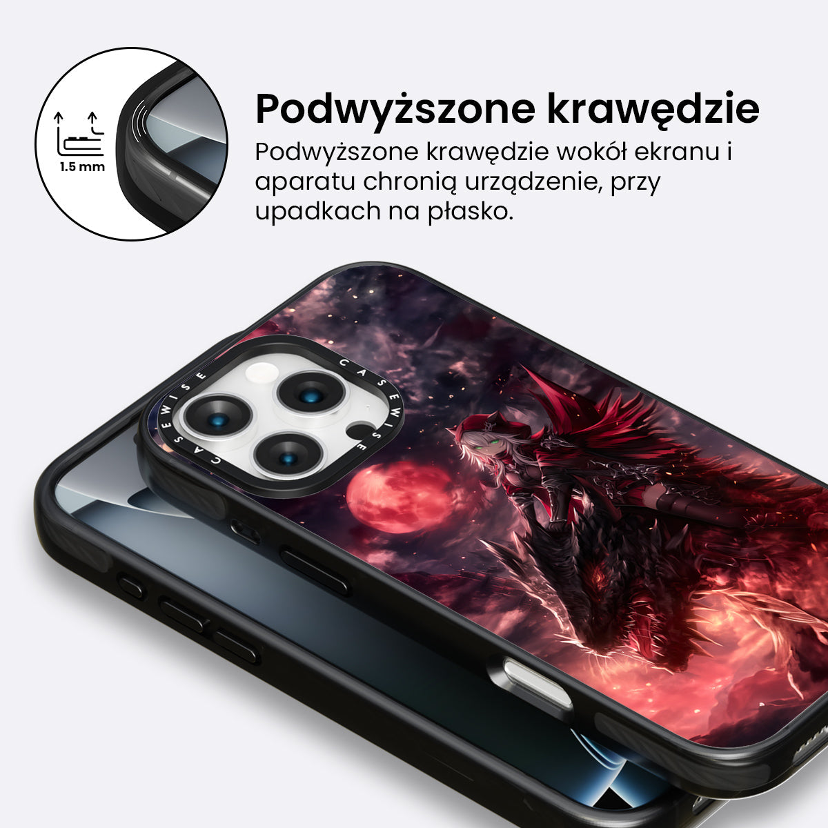 Dragonrider Red Anime Girl - Etui