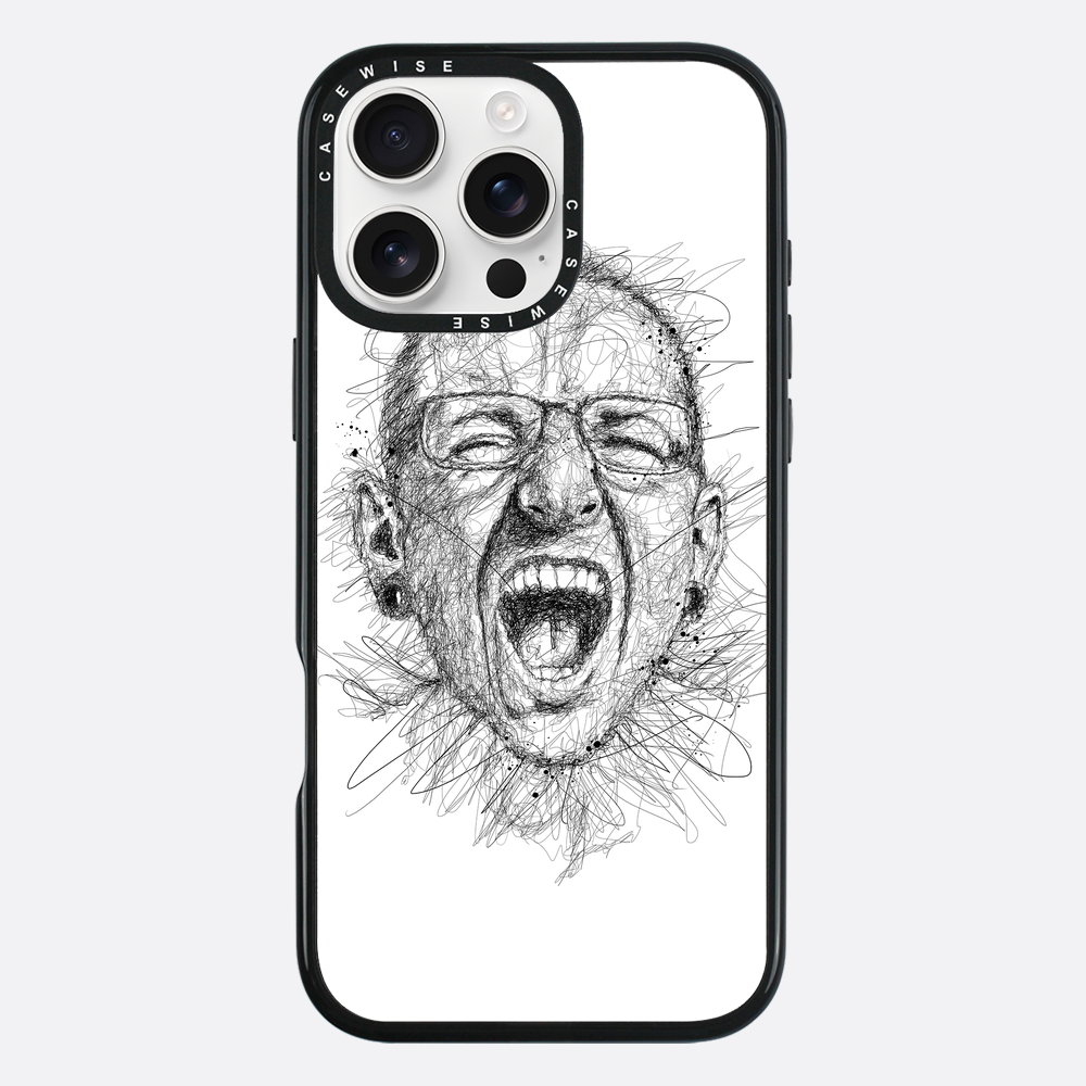 digital scribble art design inspired by chester bennington - Etui
