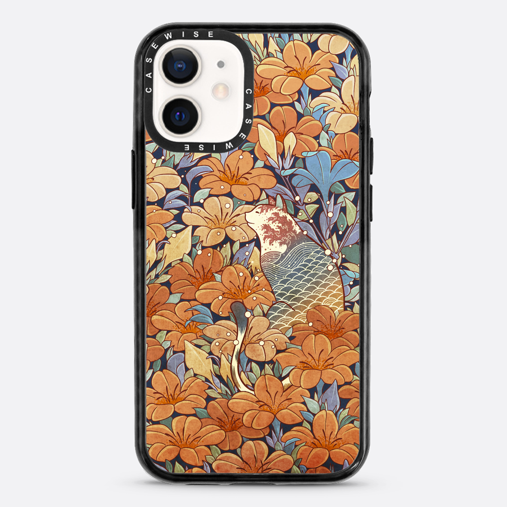 Cat and orange flowers - Etui