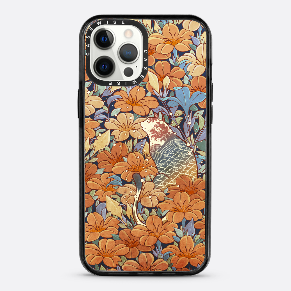 Cat and orange flowers - Etui