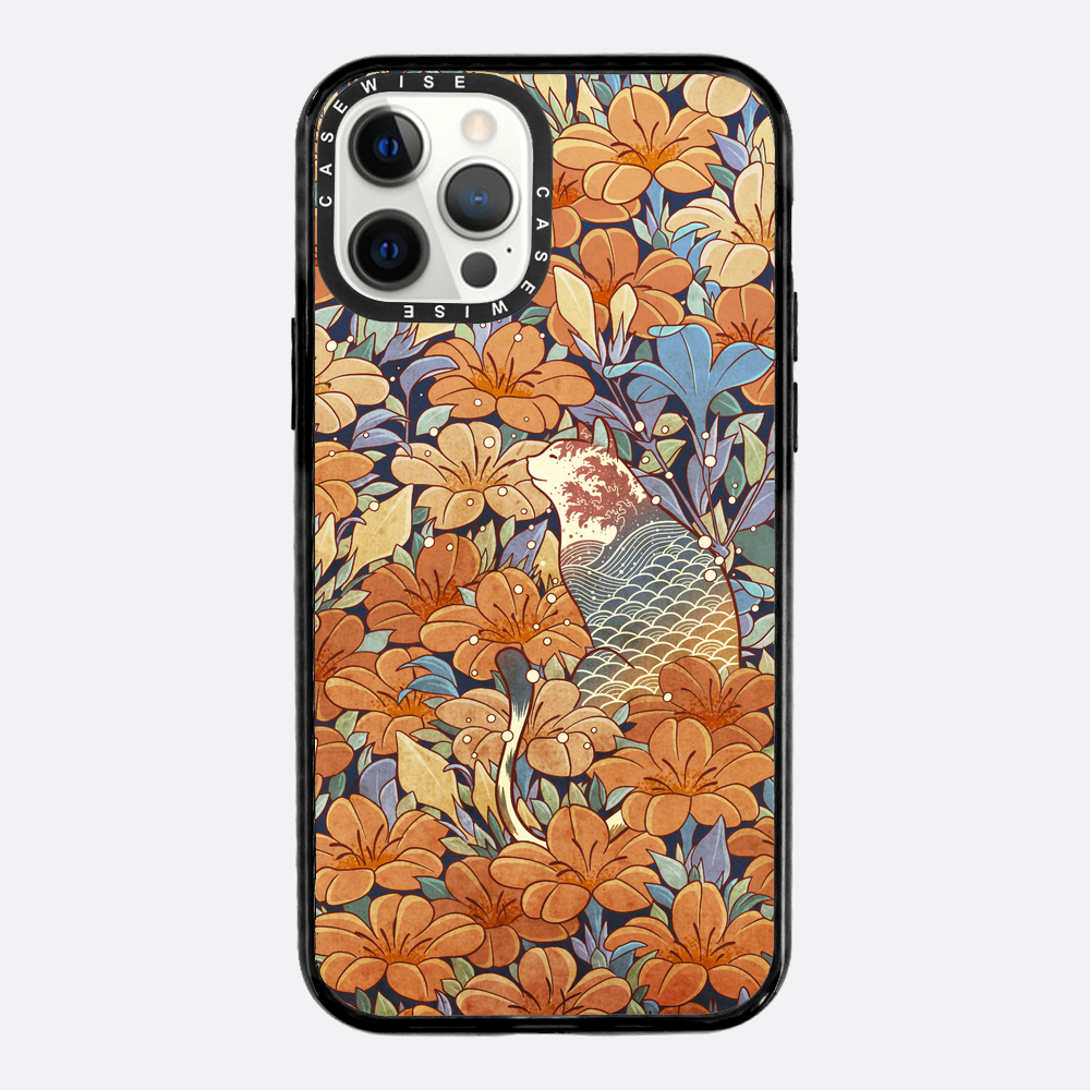 Cat and orange flowers - Etui