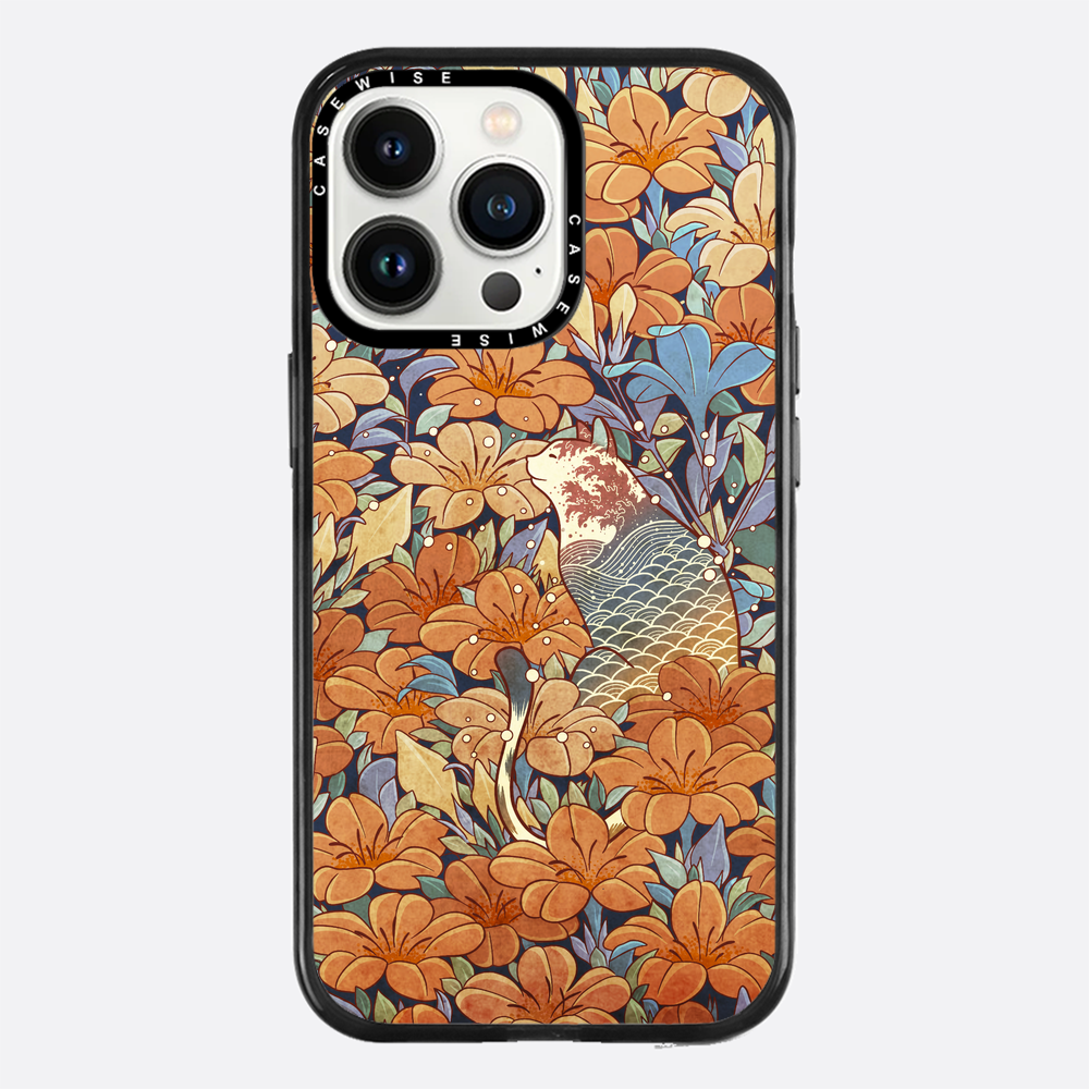Cat and orange flowers - Etui