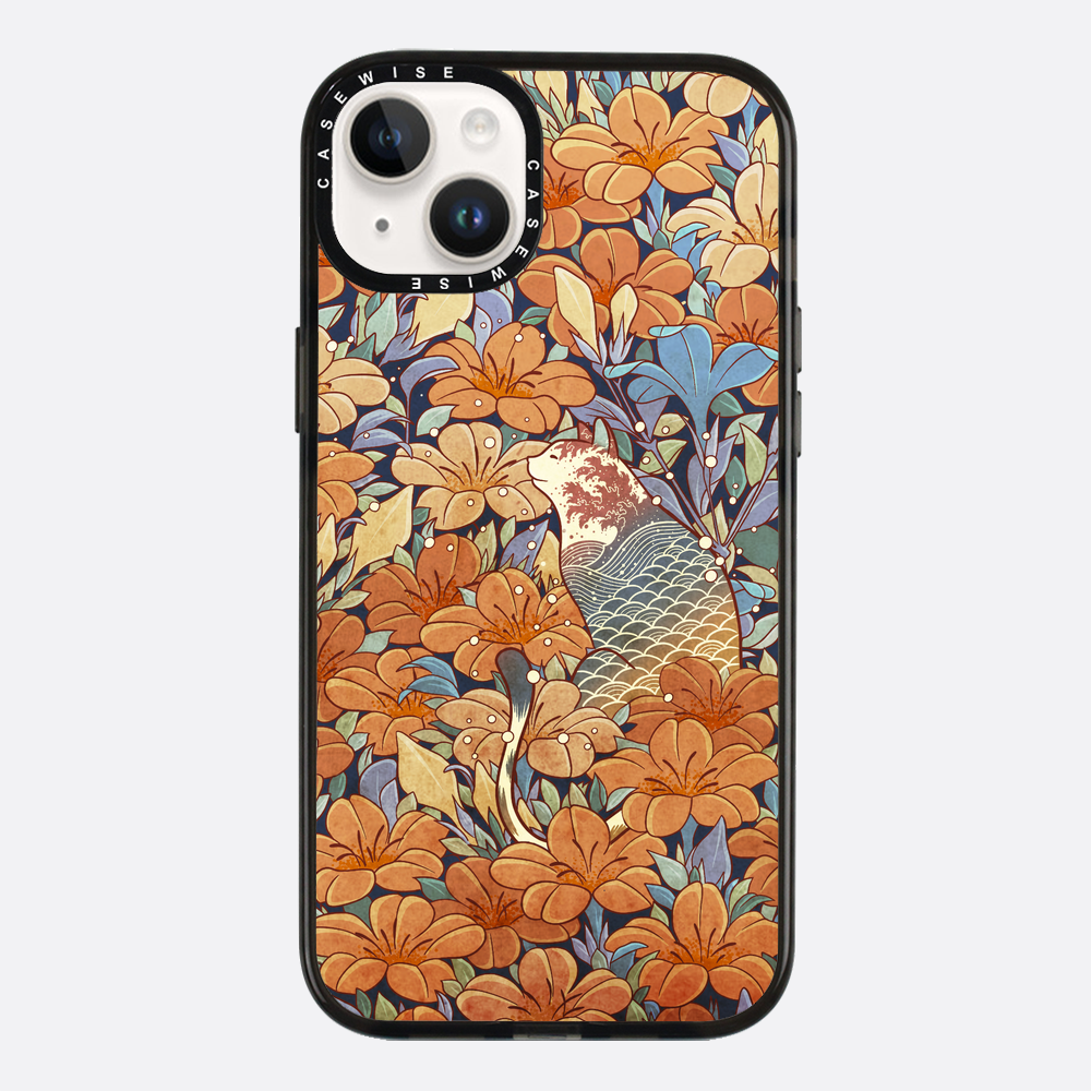 Cat and orange flowers - Etui