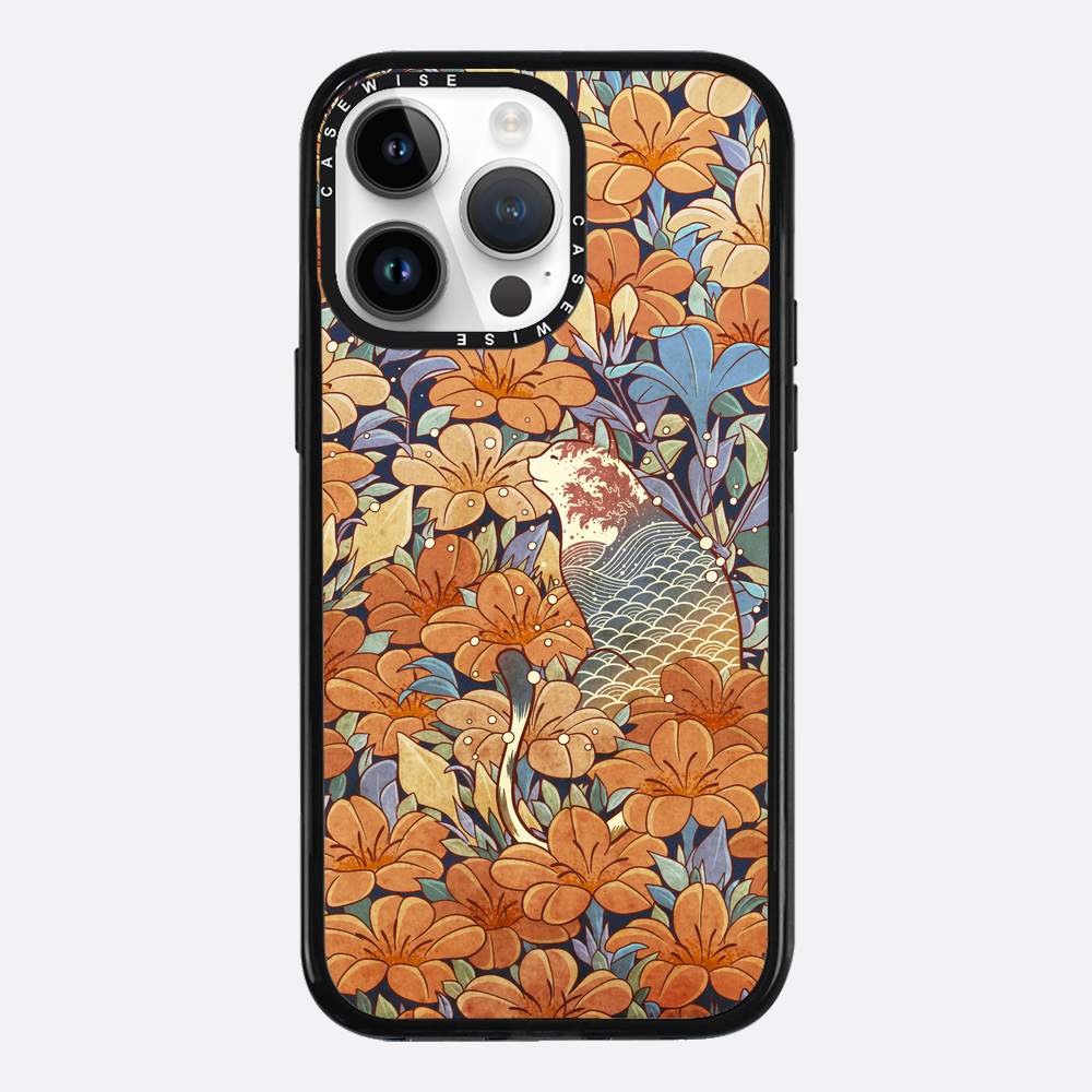 Cat and orange flowers - Etui
