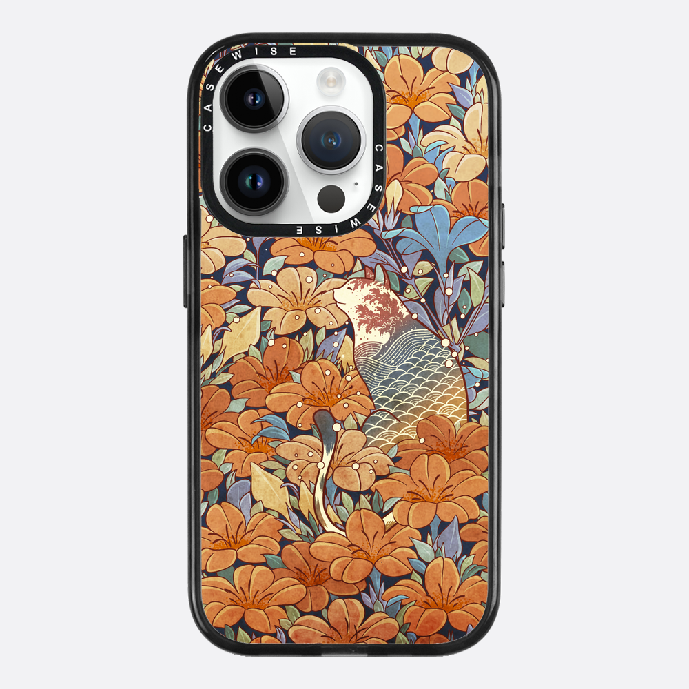 Cat and orange flowers - Etui