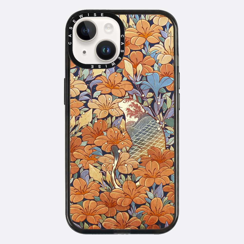 Cat and orange flowers - Etui