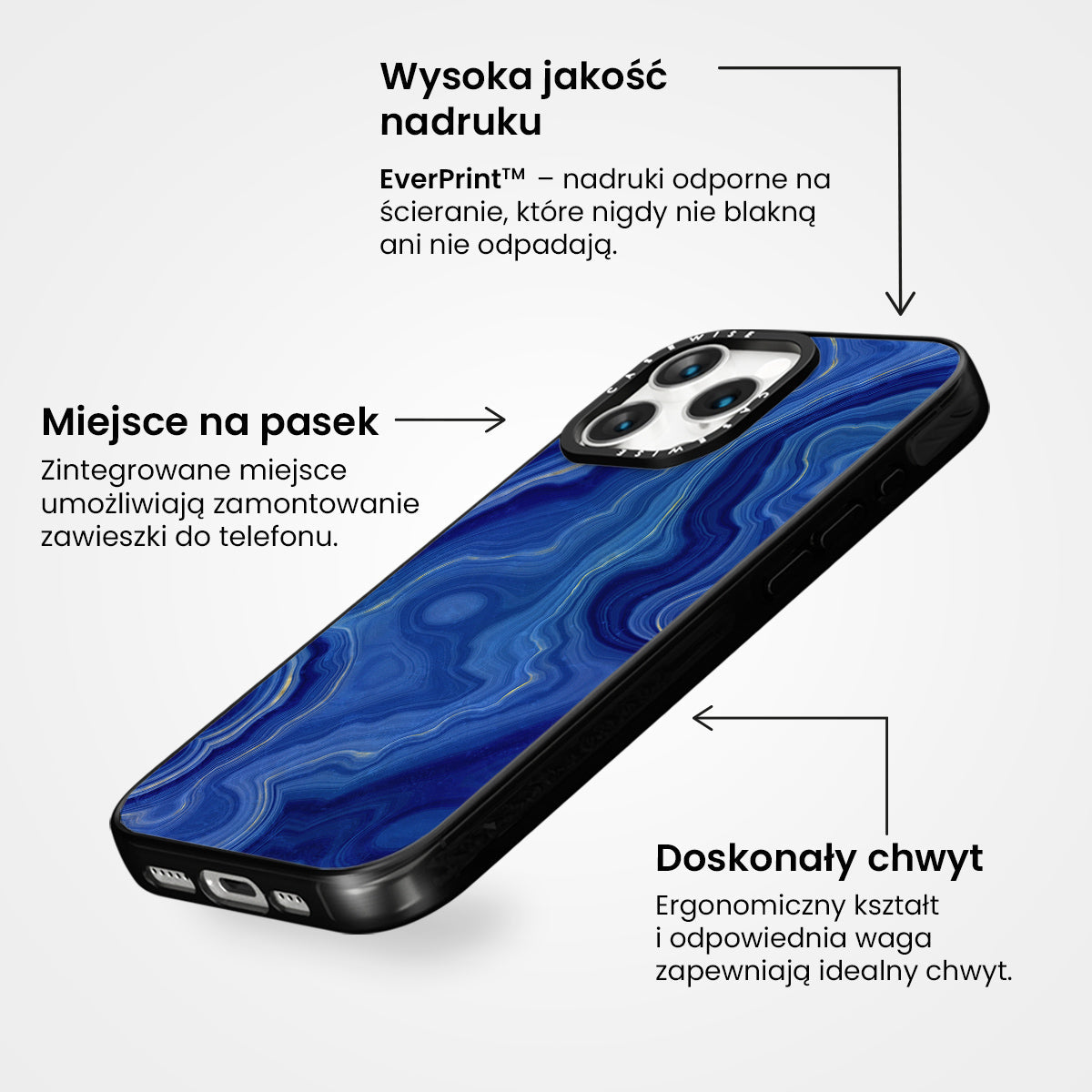 Blue Agate Texture 10 - Etui