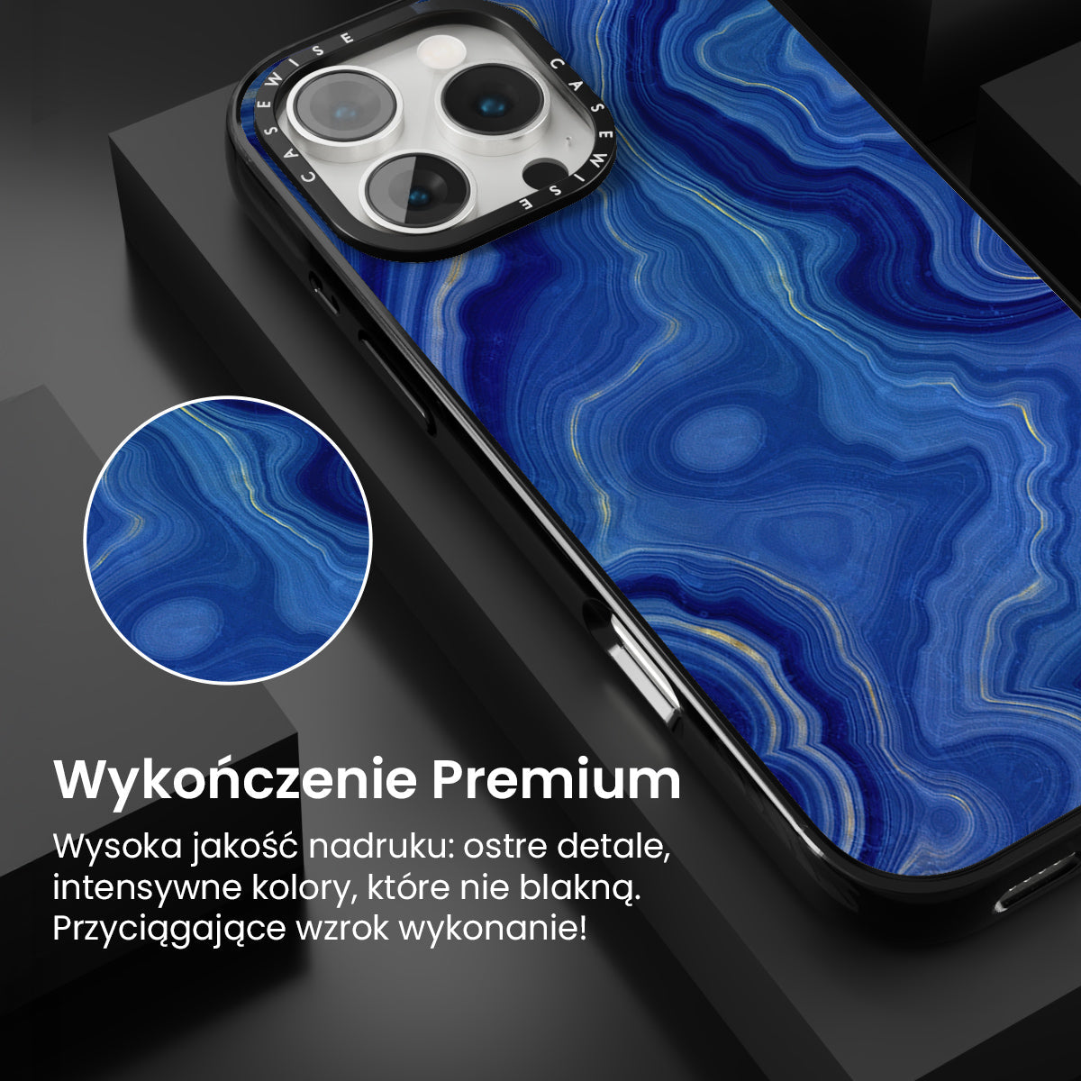 Blue Agate Texture 10 - Etui