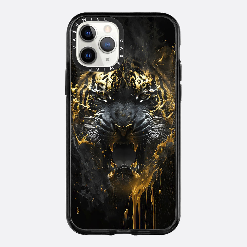 black golden tiger - Etui