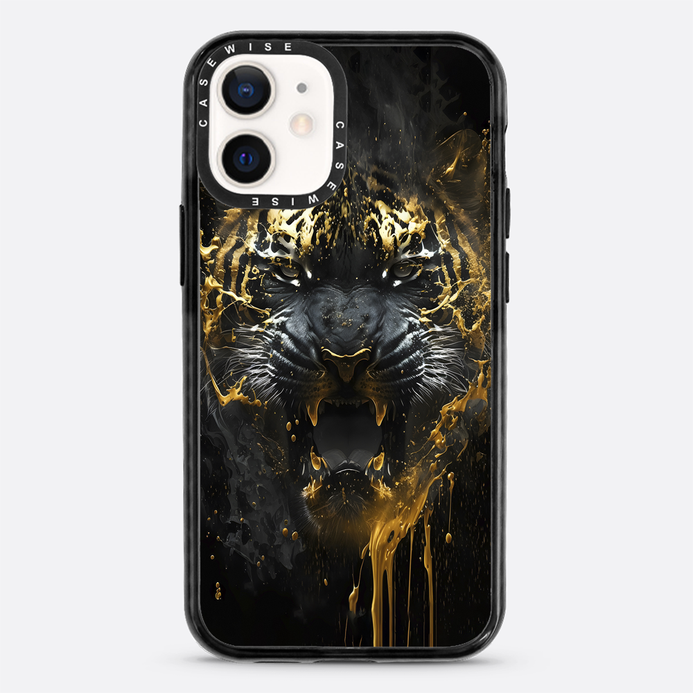 black golden tiger - Etui