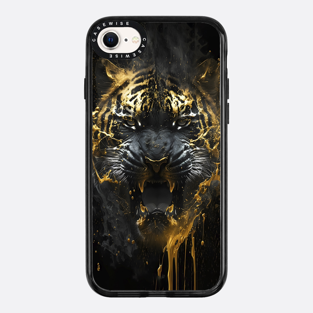 black golden tiger - Etui