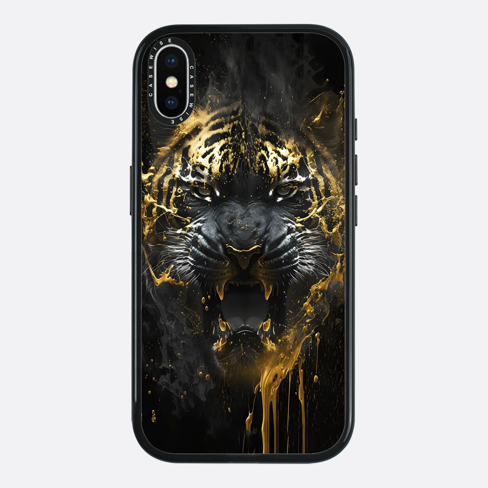 black golden tiger - Etui