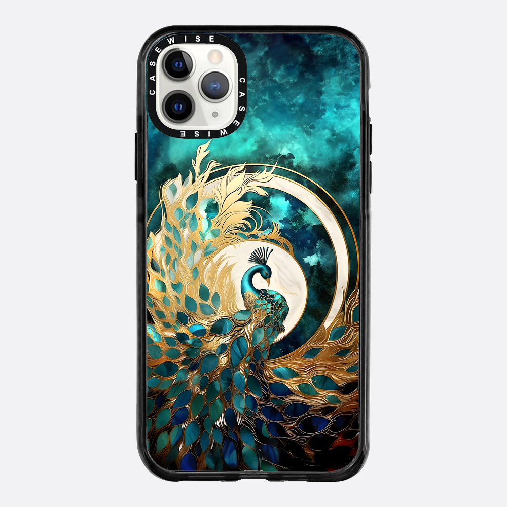 Abstract Peacock Kintsugi - Etui