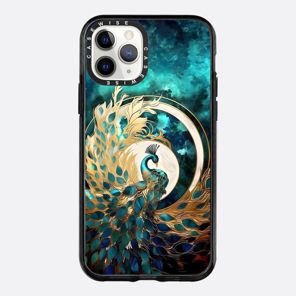 Abstract Peacock Kintsugi - Etui