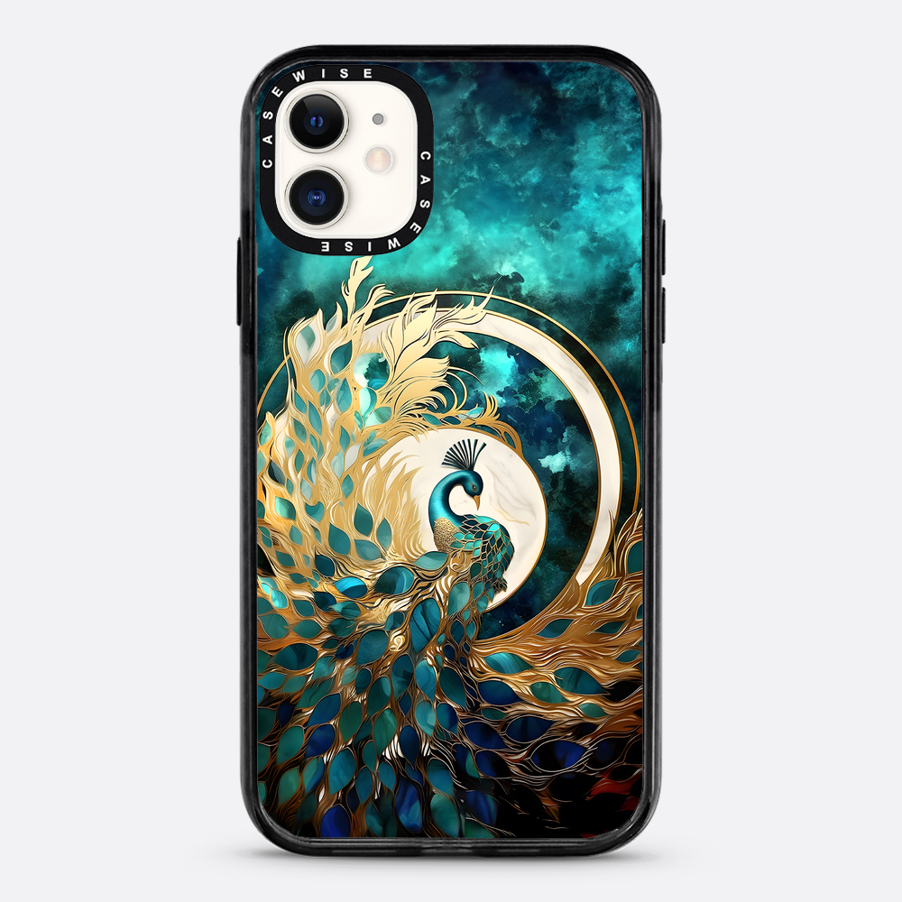 Abstract Peacock Kintsugi - Etui