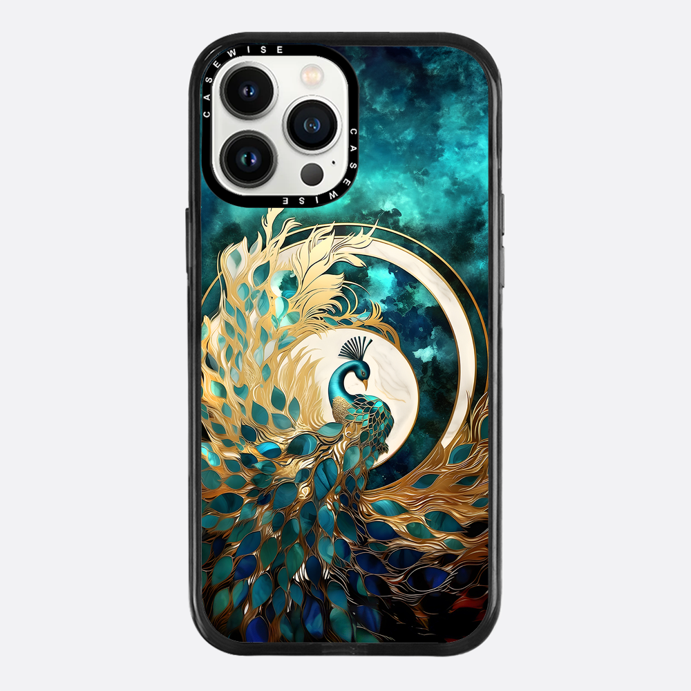 Abstract Peacock Kintsugi - Etui