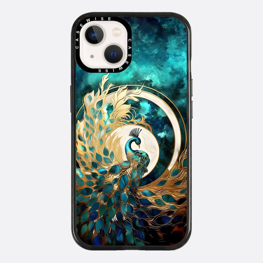 Abstract Peacock Kintsugi - Etui