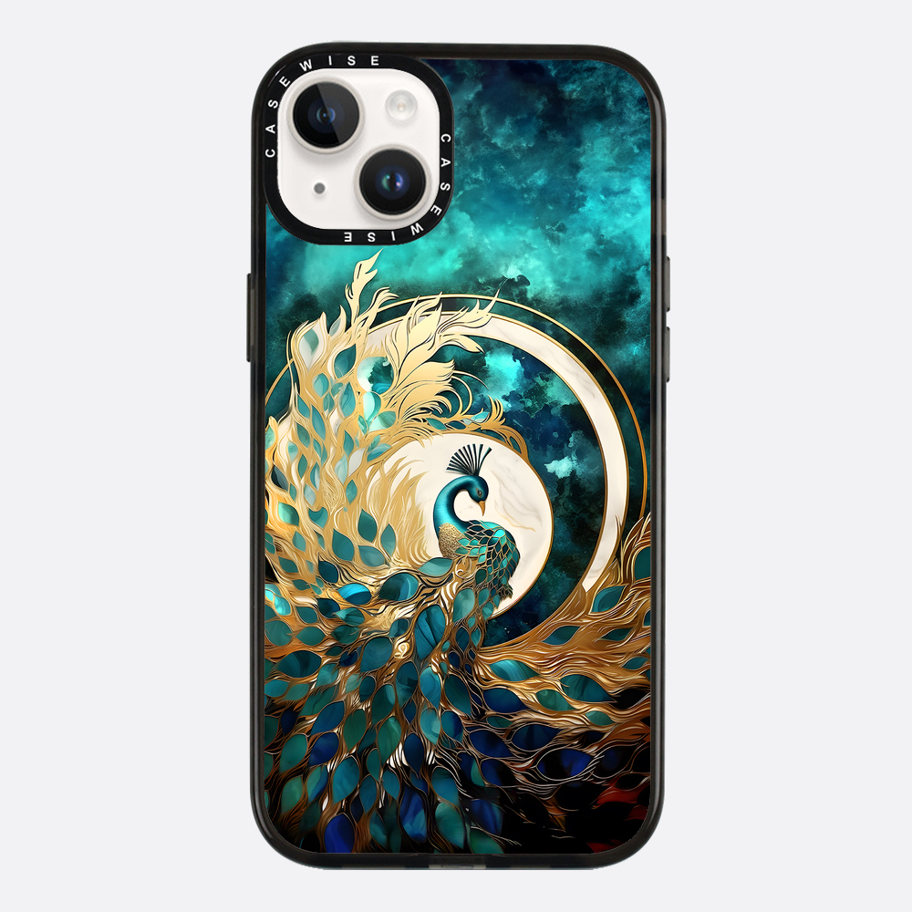 Abstract Peacock Kintsugi - Etui