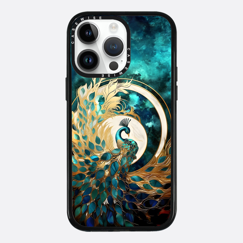 Abstract Peacock Kintsugi - Etui