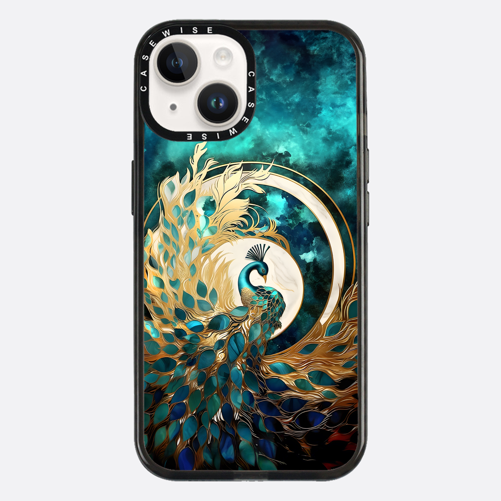 Abstract Peacock Kintsugi - Etui