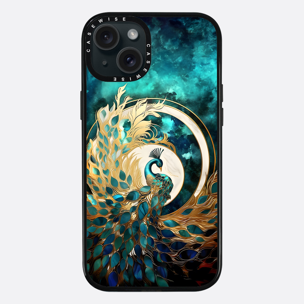 Abstract Peacock Kintsugi - Etui