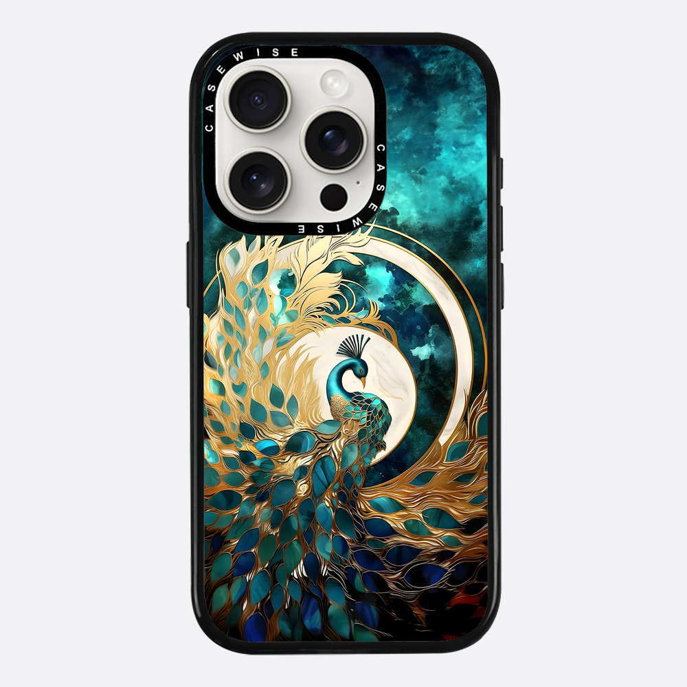 Abstract Peacock Kintsugi - Etui