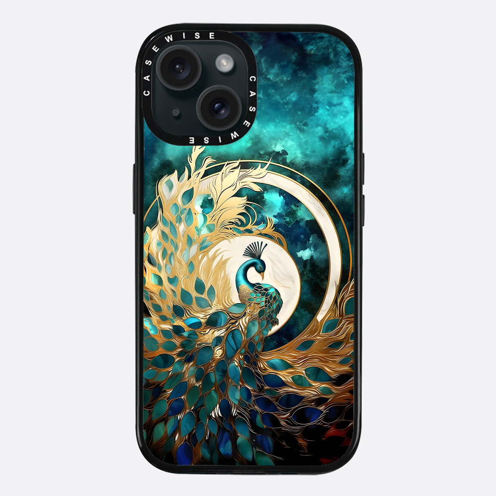 Abstract Peacock Kintsugi - Etui